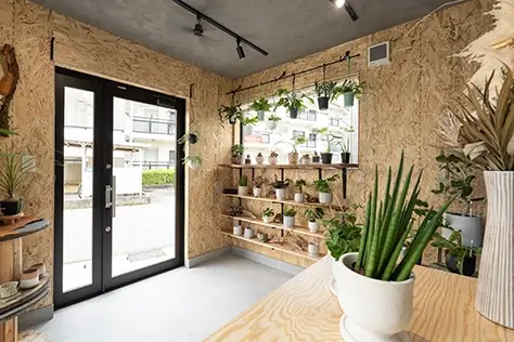 ヒュートの施工例兵庫県三木市のグリーンショップ小屋施工